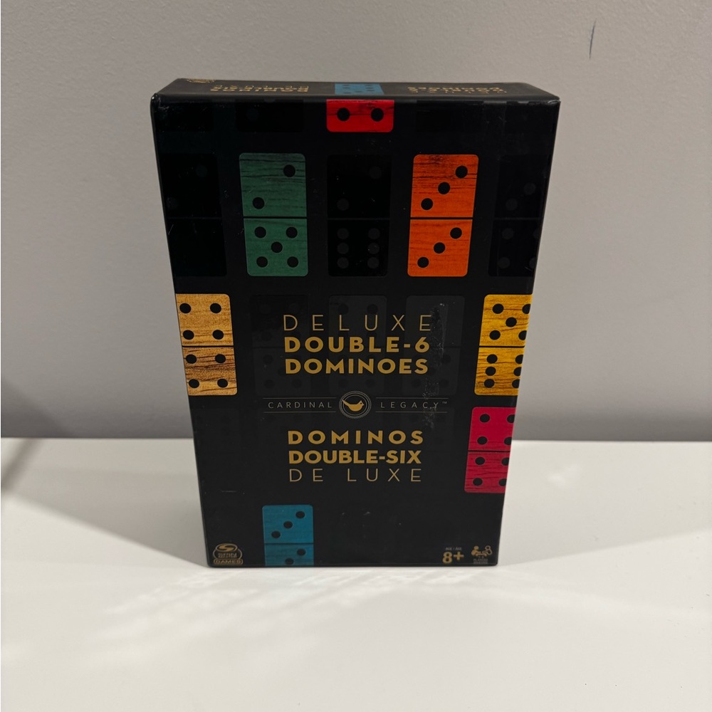 Cardinal Legacy Deluxe Double-6 Dominoes BNIB - dominos seals box has been open